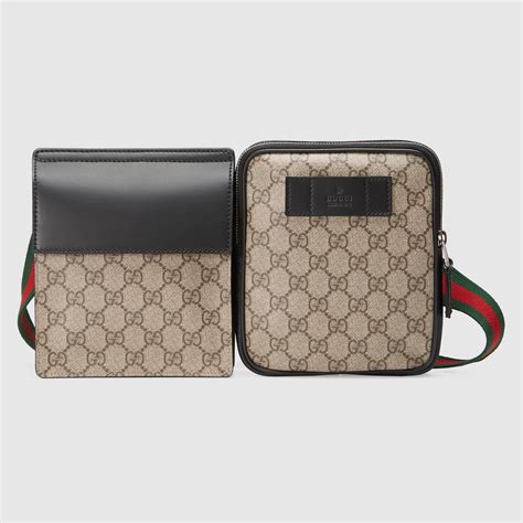 gucci gg supreme web belt bag|gucci waist pouch belt bag.